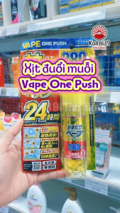 XỊT ĐUỔI MUỖI TRONG PHÒNG KHÔNG MÙI VAPE ONE PUSH HIỆU QUẢ 24H (KHOẢNG 280 LẦN XỊT)