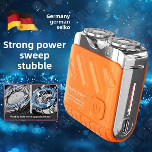 MONLEYTA | German Precision Mens Electric Shaver 2024 New Mini Car Washable Genuine Mini Steel Cannon Multi Functional Grooming