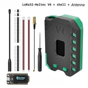 Heltec LoRa32 V4 Meshtastic GPS ESP32 WIFI+BLE SX1262 LoRa 0.96inch OLED Solar Powered Dev-Board Mesh Network + Antenna + Shell