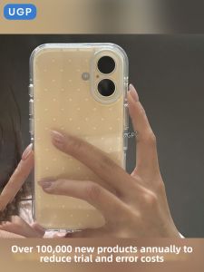 UGP | Aesthetic Color Block Dots Stylish Korean Style Full Protection Shockproof Case