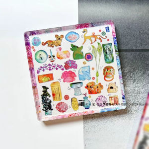 Xian Creative Cultural Tourism Souvenir Longan Series ACRYLIC Fridge Magnet Changanzhong Anli Gift Festive Emblem Modern Style