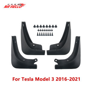 4Pcs/set Mud Flaps Splash Guards For Tesla Model 3 2016-2021 2022 2023 Front Rear Wheel Mudguard Guard Fender