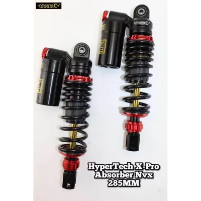 NVX155 NMAX155 Hypertech Ultimate X-PRO Absorber 285MM With Rebound & Compression Adjuster Mono Shock NVX V1 V2 V3 NMAX V2 V3 Tank Gas