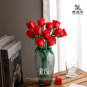 BAQILING | Stress Relief Brain Teaser Building Blocks Flower Bouquet
