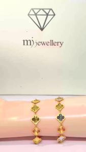 MJ Jewellery 375/9K Gold Clover Leaf Bracelet T173G