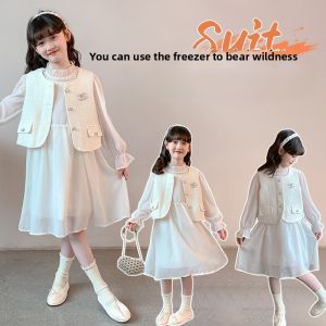 MPW | Princess Style Birthday Girl Dress Childrens Spring Autumn Fashionable Skirt Casual Fabric MPW Brand Girls Dress