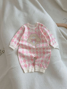 Autumnal Long Sleeve Baby Girl Romper Sleepwear Cotton Onesie Newborn Climbing Suit Spring Autumn Cat And Fish Casual Style