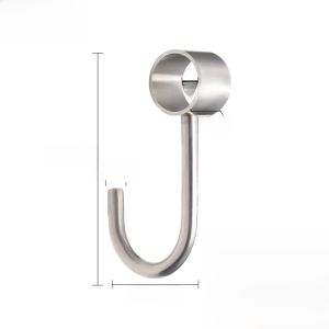 Stainless Steel 304 Kitchen Wall Desk S-Hooks No Drilling Required Bathroom Clothes Hanging Hooks Wall Mounted Hooks