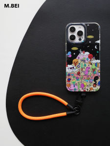 เคสโทรศัพท์มือถือแบบสองชั้น Monster Park ป้องกันการตกหล่น ขอบนิ่ม ครอบเต็มจอ กระจกเงา สำหรับ Apple 12/12Pro