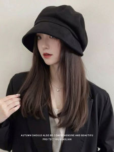 JIFANPAUL | Large Head Circumference Face Minimizing Pile Hat Fisherman Beret Fashionable Versatile Octagonal Hat