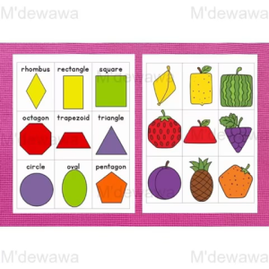 [ Shape ] Laminated Quiet Book  |   Montessori Early Learning Busy Book for Kids