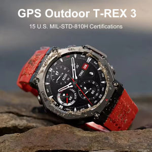 New Military T-REX 3 Ultra Smart Watch Bulit-in GPS Compass Altimeter Barometric 5ATM IP69K Waterproof AMOLED BT Call Smartwatch