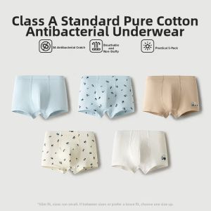 MINI BALA | Antibacterial No-Pinch Buttocks Cotton Underwear 5 Packs