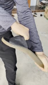 Dép quai ngang doctor chử H nâu da nam cao cấp khâu chỉ toàn bộ chắc chắn T3