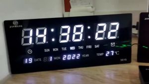 นาฬิกาดิจิทัล LED แขวนผนัง  รุ่น YX-3615  ยี่ห้อJinheng รับประกันสินค้า1ปี แถมฟรี! Adapter พร้อมสาย