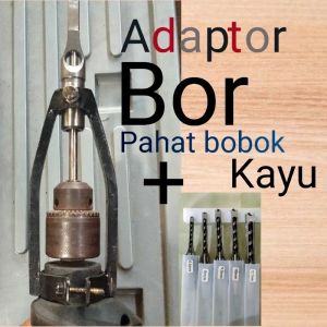 satu set adaptor dudukan bobok tangan+mata bor