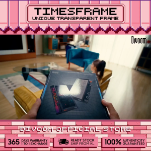 [READY STOCK] DIVOOM TIMES FRAME Unique Transparent HD Display Smart Frame - PINK