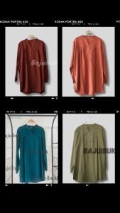 Blouse Polos Viscose Jumbo Kuning Mustard Oversized Kancing Hidup