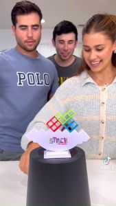 Đồ chơi xếp hình tháp Tetris cân bằng đồ chơi thử thách tập thể