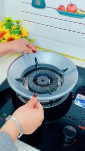 KAMJE Alas Cover Tatakan Tungku Kompor Gas Pelindung Anti Angin dan Slip Universal