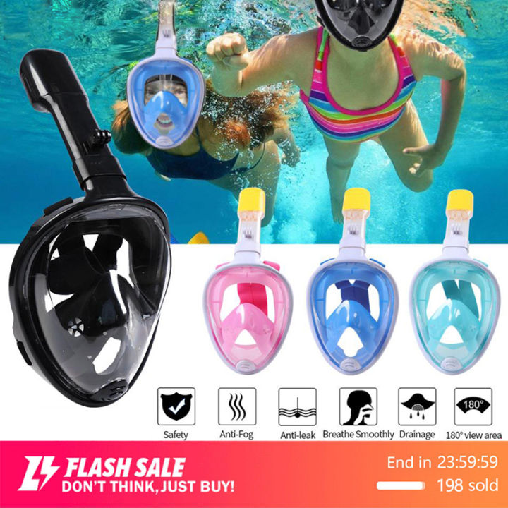 🔝Original Professional Easy Breath Dry Diving Full Face Mask Swimming ...