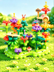 KUB | Garden Plug and Play Building Blocks for 1-3 Year Olds Gift