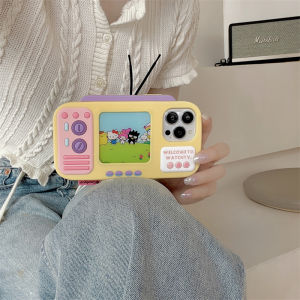 Zeallion Cute Cartoon TV Pattern Soft Silicone Phone Case for [ iPhone 14 13 12 11 Pro Max] Protective Shockrpoof Phone Cover