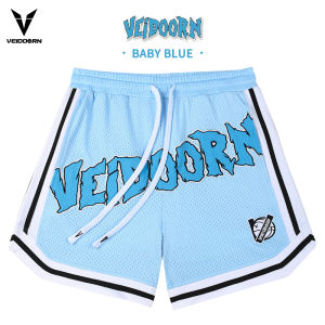 Veidoorn | Summer Loose American Style Training Shorts Mens Running Mesh Sport Pants