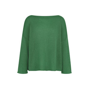 Meiyang Linen Pullover Sweater: Sweet Tube Knitwear Short Sleeve Work Clothing Regular Thickness Low Round Neck Solid Color Single Piece
