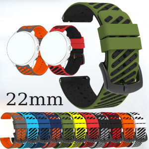 22mm Silicone Strap For Suunto Run Replacement Smartwatch Watch Band Bracelet For Suunto 9 /5 Peak /Grit X-Pro /Race 2 Watchband