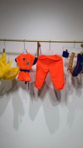 Anime Dragon Ball Costume For Kids Boy Son Goku Cosplay Hair Halloween Carnival Party Birthday Terno For Kid Boy