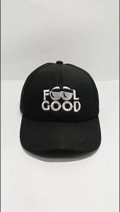 TOPI ANAK  CUSTOME NAMA | TOPI PRIA WANITA | TOPI BASEBALL BORDIR FEEL GOOD + FREE BORDIR NAMA SUKA SUKA