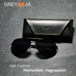 Grey Jack Kacamata Hitam Sunglasses Polarized Anti Silau UV400 Alumumium Model Aviator Design Keren A 143