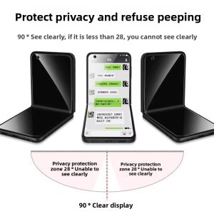 Samsung W25Flip Privacy Screen Protector Frosted Soft Film W24Flip Foldable Screen W23Flip Protective Film W25Flip Rear Cover