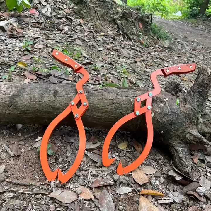 【Local delivery】Log Tongs Log Carrier Non Slip Grip Practical Logging Tongs Timbers Tongs Log Lifting Hook for Handling Dragging