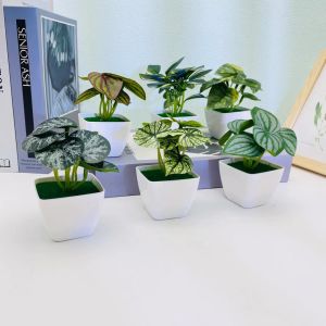 Artificial Plants Potted Plastic Artificial Flowers Bonsai Decoration Living Room