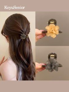 กิ๊บติดผมรูปดอกกุหลาบ ทรงครึ่งหัว สำหรับผู้หญิง ทรงหรูหรา กิ๊บติดผมแบบมีด้ามจับ ตกแต่งด้วยคริสตัล วัสดุ ABS