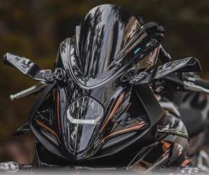 Universal Motorcycle Adjustable Side Wing Spoiler Fairing With Rear View Mirror for For Kawasaki Z800 Z1000 ZX-6R 10R 14R NINJA 250 300 N400 Ninja 636 650R  For Honda CBR650R 2023 For YAMAHA YZF R1 R3 R6