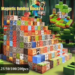 （Super Fan) 25/50100/200pcs Magnetic Blocks Building DIY Variety Magnet Cube Building Block Toys Educational Toys