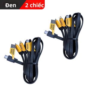 Cáp Sạc Nhanh 2 Trong 1 USB-A/USB-C Với Cổng Type-C/Micro/L Dành Cho iPhone Pro Max Xiaomi Samsung - Cáp Dữ Liệu Với Dòng Điện Tối Đa 3A
