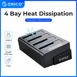 ORICO 4 Bay Hard Drive Docking Station with Offline Clone SATA to USB 3.0 SSD HDD Docking Station for 2.5/3.5 inch SSD HDD