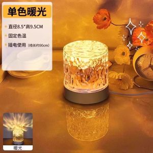 Đèn Trang Trí Phòng Ngủ Pha Lê Động Lực Đèn Nhỏ Màu Sắc Đèn Bàn Di Động Hình Sóng Nước Đèn Chiếu Sáng Phòng Ngủ Đèn Ngủ