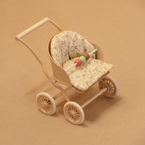 Simulated Metal Baby Stroller Childrens Toy Model
