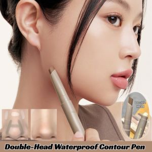 Double-Head Contour Pen Waterproof 2 In 1 Highlighter And Contour Stick Brightening Face Contour