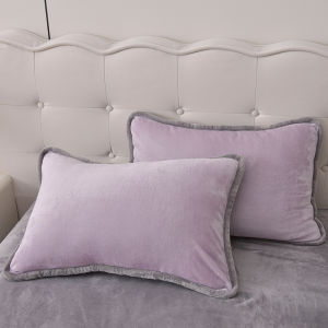 Tấm Lót Gối Dày Bằng Vải Nhung Bò Màu Sữa Một Chiếc Cho Nam Tấm Lót Gối Mùa Thu Đông 48cmx74cm Tấm Lót Gối Bên Trong