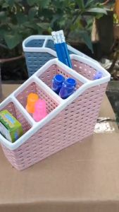 Khay tiện ích 4 ngăn Nhựa Việt Nhật 5696 Khay đựng dụng cụ làm nail khay đựng bút vp phẩm