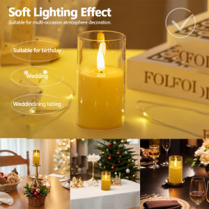 1/3Pcs Flameless LED Tealight Candles Battery Operated Flickering Fake Votive Lights For Wedding Christmas Home Decoration