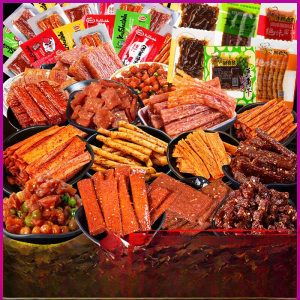 Famous Internet Red Spicy Snack Mini Pack Retro Whole Box Childhood Mix Tofu Dry Vegetable Dry Snacks Hunan Province China