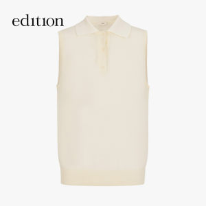 edition | Summer New Design Sleeveless Knit Polo Shirt