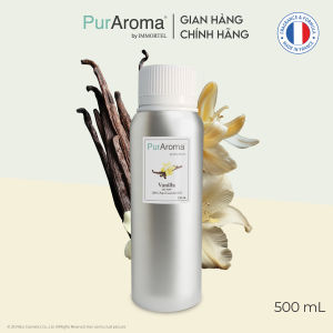 (Chai Lớn) Tinh dầu HƯƠNG VANI nguyên chất PurAroma by IMMORTEL - Chính hãng Pháp